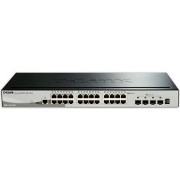 Switch D-Link DGS-1510-28X/E, Managed L3, 24 porturi Gigabit RJ-45, 4 sloturi SFP+ 10G