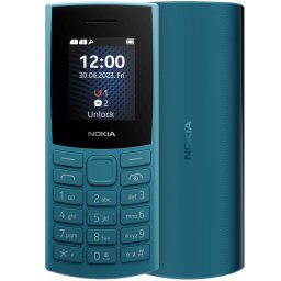 Telefon mobil Nokia 105 (2023), Dual SIM, 4G, 1450 mAh, Albastru