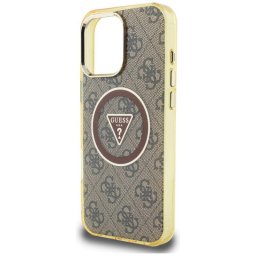 Husa Guess Apple iPhone 16 Pro IML Glitter 4G Circle Triangle Maro