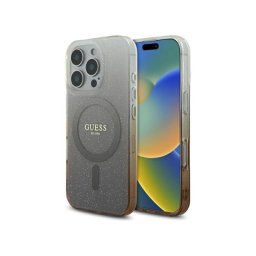 Husa Guess Apple iPhone 16 Pro IML Glitter Gradient Maro
