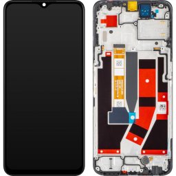 Piese si componente Display cu Touchscreen Oppo A77 5G, cu Rama, Negru, Service Pack 4130192