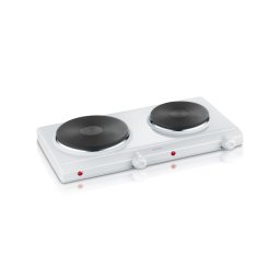 Severin DK 1042 - Plită electrică cu 2 ochiuri 2500W/230V albă
