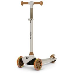 Trotineta, lionelo, jessy, pliabila, pana la 50 kg, cu design ergonomic, cu lumini led, 56 x 26 x 67-82 cm, 3 ani+, maro