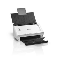 Produs Resigilat Scanner Epson DS-410, dimensiune A4, tip sheetfed, viteza scanare: 52 ipm alb-negru si color, rezolutie optica 600x600dpi, ADF Single Pass 50 pagini, duplex, senzor CIS, USB 2.0 Type B, software :Document Capture Pro 2.0, Epson Scan 2, Po