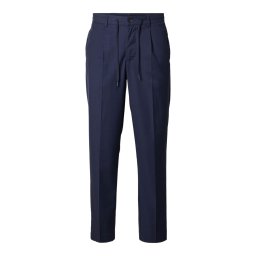 SELECTED Pantaloni cu dungă 'SLHLeroy' bleumarin