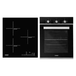 Cuptor Pachet Incorporabil Cuptor SC457GTBV, 43 L, 6 Functii, Latime 43 cm + Plita cu inductie PSI-43BG1, 3 zone de gatit, Sticla ceramica