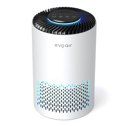 resigilat! purificator de aer evoair zuno, filtru 3 in 1 true hepa, carbon activ, lampa uv, 3 viteze, mod noapte, aromaterapie,
