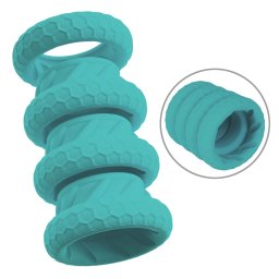 You2Toys 3-in-1 Cock & Ball Ring Set Turquoise