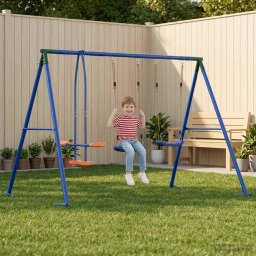 Set de Leagane Exterior Multicolour 263 x 185 x 185 cm GartenMobel Dekor