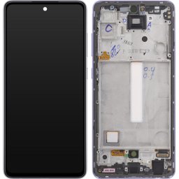 Piese si componente Display cu Touchscreen Samsung Galaxy A52s 5G A528, cu Rama, Mov, Service Pack GH82-26861C