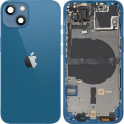 Piese si componente Capac Baterie Apple iPhone 13, Cu Carcasa Mijloc, Albastru, Swap