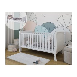 Patut evolutiv 140x70 cm scarlet 2in1 , pat bebe + pat prescolar, somiera reglabila, protectii dentitie