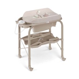 Masa de baie pliabila cu saltea de infasat si cadita anatomica , cambio deluxe, bej (0, 11 kg)