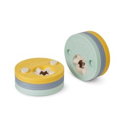 Aripioare de inot evolutive pentru copii , sistem cu discuri detasabile, saro, blue