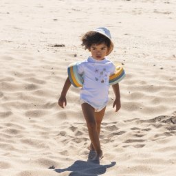 Tricou cu protectie solara uv upf 50+, 6-12 luni, sea