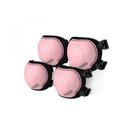 Set de protectie scoot and ride, genunchiere si cotiere, marime xxs, rose
