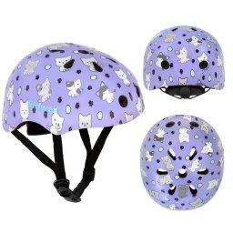 Casca de protectie pentru copii, sistem de reglare, usoara 260 g, s, 48-52 cm, 1 ani+, orix plus kitty, kidwell