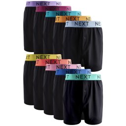 Next Boxeri albastru / galben / roșu / negru