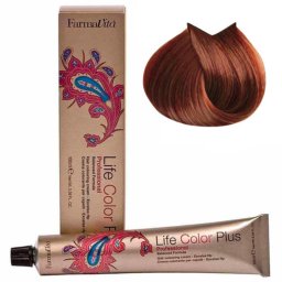 Vopsea de păr permanentă Farmavita Life Color Plus 7.45 Medium Copper Blonde Mahogany, 100 ml