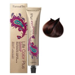 Vopsea de păr permanentă Farmavita Life Color Plus 5.52 Light Brown Acaju Gray, 100 ml