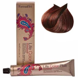 Vopsea de păr permanentă Farmavita Life Color Plus 6.45 Dark Copper Blonde Mahogany, 100 ml