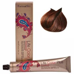 Vopsea de păr permanentă Farmavita Life Color Plus 6.4 Dark Copper Blonde, 100 ml