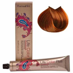 Vopsea de păr permanentă Farmavita Life Color Plus 7.43 Golden Copper Blonde, 100 ml