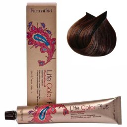 Vopsea de păr permanentă Farmavita Life Color Plus 5.4 Light Copper Brown Coloration, 100 ml