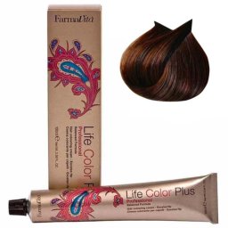 Vopsea de păr permanentă Farmavita Life Color Plus 5.43, Light Copper Golden Brown, 100 ml