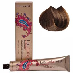 Vopsea de păr permanentă Farmavita Life Color Plus 7.8 Medium Matte Blonde, 100 ml