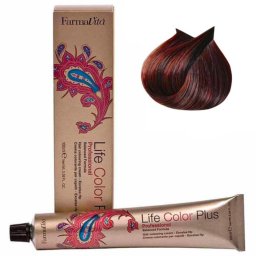 Vopsea de păr permanentă Farmavita Life Color Plus 6.5 Dark Blonde Acaju, 100 ml