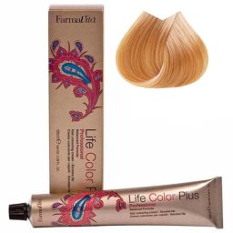 Vopsea de păr permanentă Farmavita Life Color Plus 10.34 Blond Platinat cu Tonuri Aurii și Arămii, 100 ml
