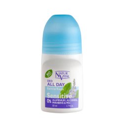 Deodorant pentru piele sensibila cu Extract Bio de galbene si Salvie Naturvital, 50 ml