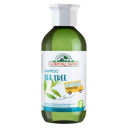 Sampon pentru paduchi delicat pentru un par stralucitor si catifelat cu Arbore de Ceai BIO,Corpore Sano Tea Tree shampoo, 300 ml