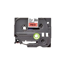Banda laminata originala Brother TZe-431, 12 mm text negru pe rosu, pentru avertizare vizuala, identificare echipamente si marcaje speciale