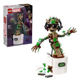 LEGO Marvel Groot Dansator de constructie, 459 piese, 10+ ani