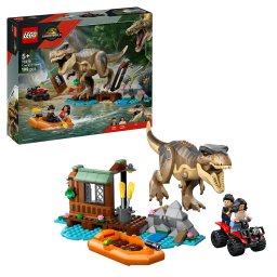 LEGO Jurassic World Evadare pe rau din calea unui T. rex, 199 piese