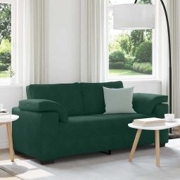 Canapea extensibila verde închis 180x77x82 cm catifea GartenMobel Dekor