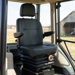 Scaun de tractor cu suspensie Negru 56 x 57 x 87 cm Otel si PVC GartenMobel Dekor