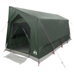 Cort tunel Verde militar 8 persoane Poliester si otel GartenMobel Dekor