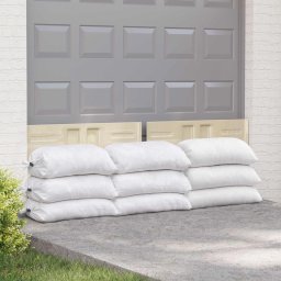 Saci împletiti 250 pcs Alb 30 x 45 cm PP GartenMobel Dekor