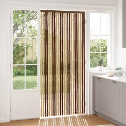 Perdea pentru insecte din chenille Maro si Bej 100 x 220 cm GartenMobel Dekor