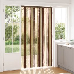 Perdea pentru insecte din chenille Maro si Bej 118 x 220 cm GartenMobel Dekor