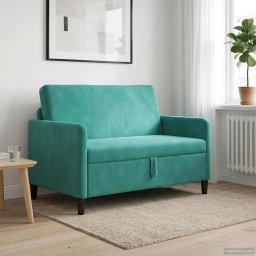 Sofa cu Spatiu de Depozitare Turcoaz 122 x 78 x 87 cm Poliester GartenMobel Dekor