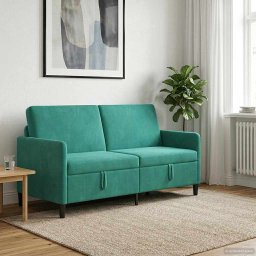 Sofa cu Spatiu de Depozitare Turcoaz 172 x 78 x 87 cm Poliester GartenMobel Dekor