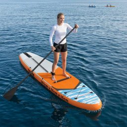 Placa SUP cu Sezlong 2 în 1 TRITON 305 x 76 x 15 cm albastru GartenMobel Dekor