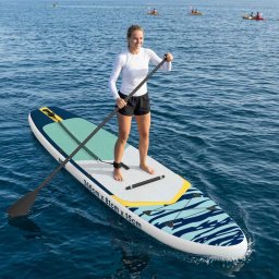 Placa SUP cu Sezlong 2 în 1 APEX 366 x 81 x 15 cm albastru GartenMobel Dekor
