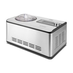 Aparat pentru inghetata si iaurt Caso IceCreamer 3298, 180 W, 2 l, 4 programe, LED, Fara racire prealabila, Compresor, Otel inoxidabil