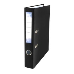 Biblioraft plastifiat STRIGO B50 PP, 50mm, negru