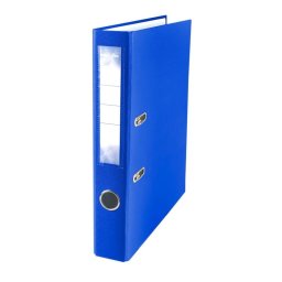 Biblioraft plastifiat STRIGO B50 PP, 50mm, albastru